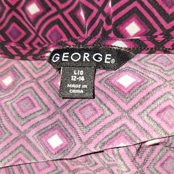 Georgeblack and Gray Ruched Blouse - Picture 5 of 5